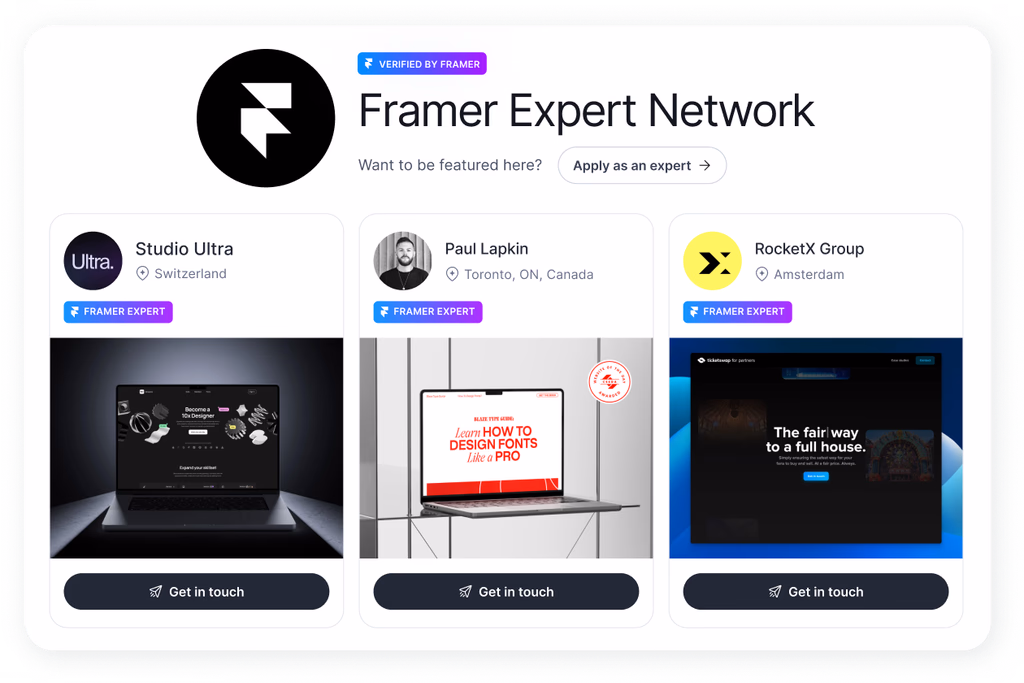 Manage contracts interface