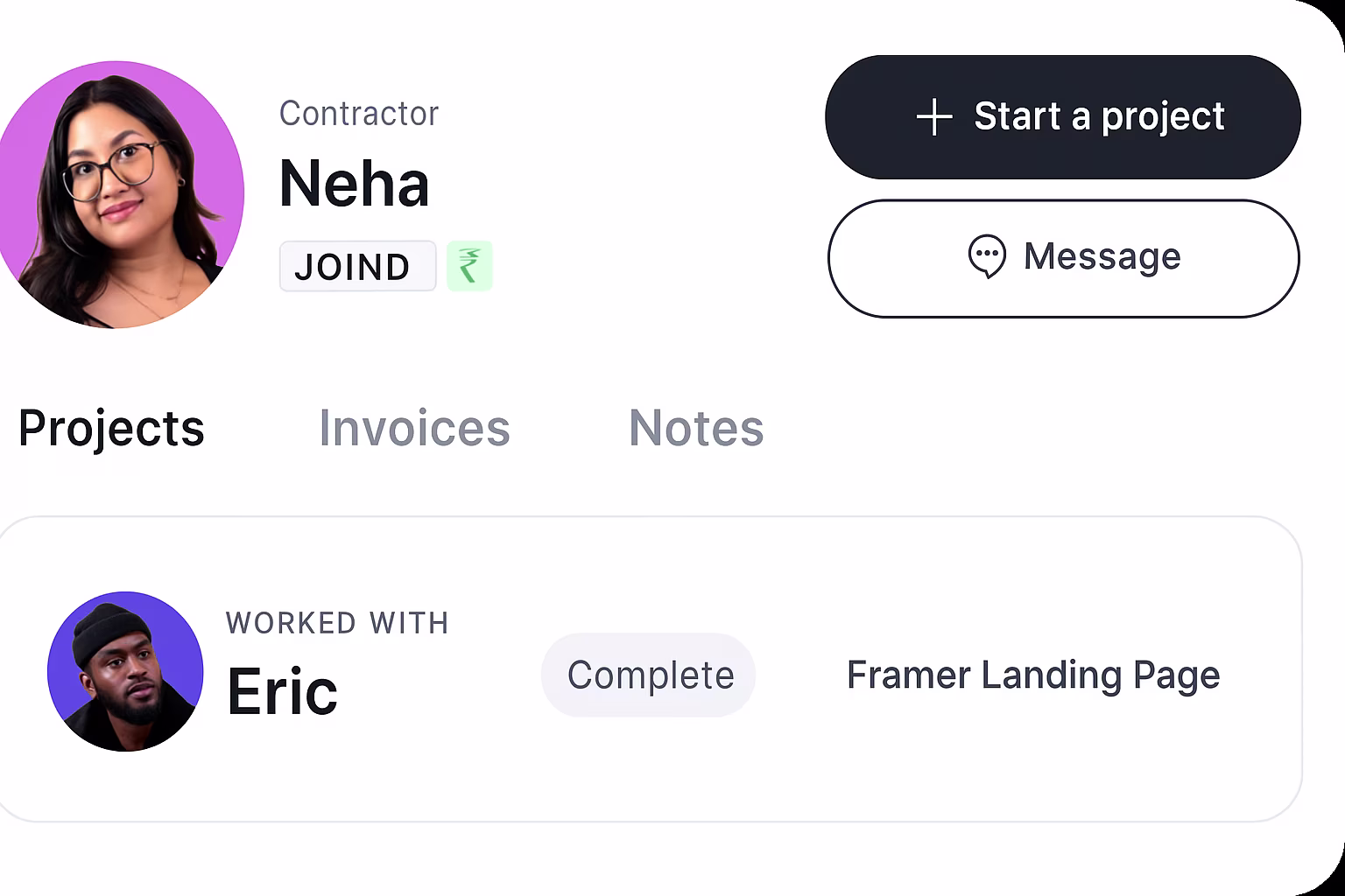 Floating Review Card